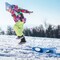 Gardenised Kids Winter Plastic Outdoor Snow Sleigh Ice Sled, Kids over 5 Years, Blue QI004217.BL - alternate 3
